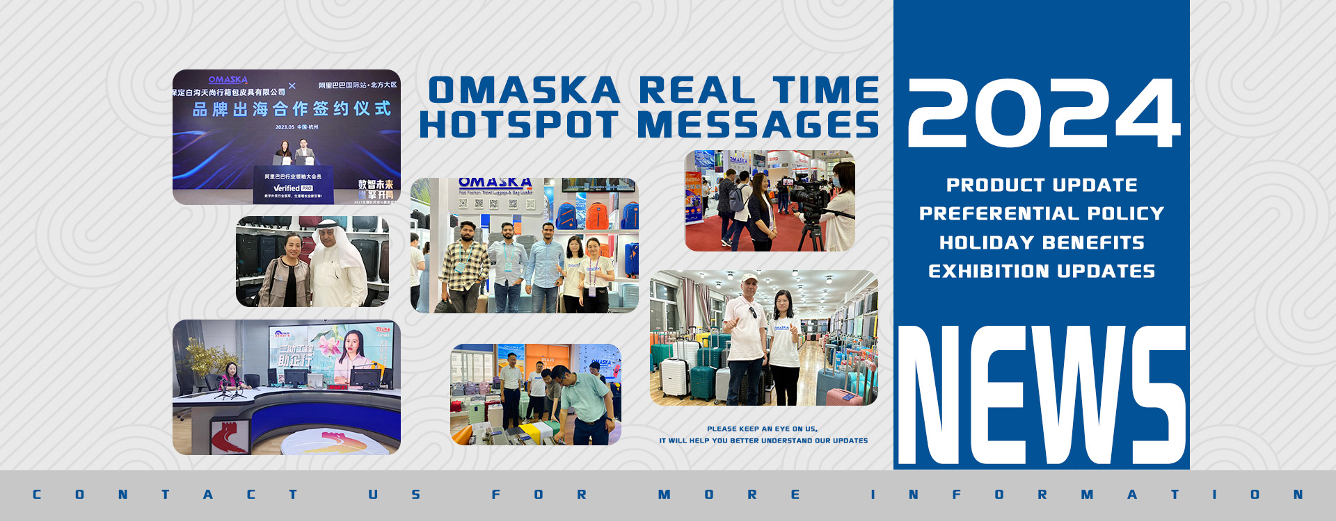 Omaska® will bring luggage with China’s top manufacturing technology to the 134th Canton Fair