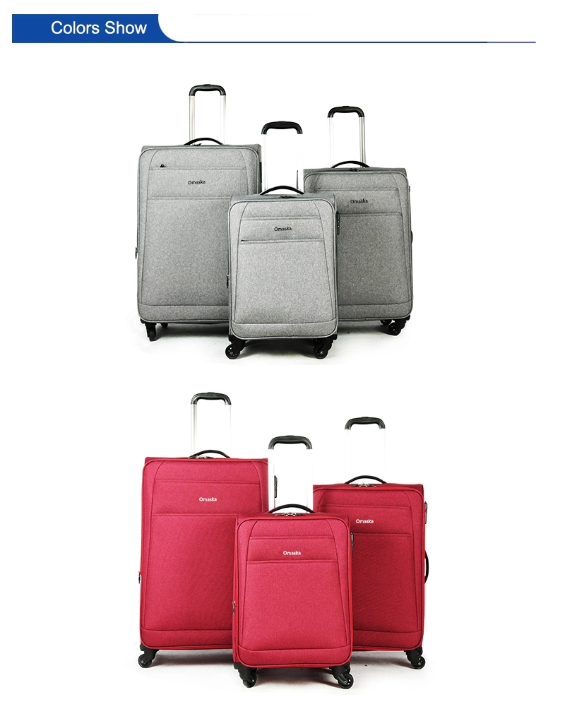 異なる色のトロリー荷物バッグ