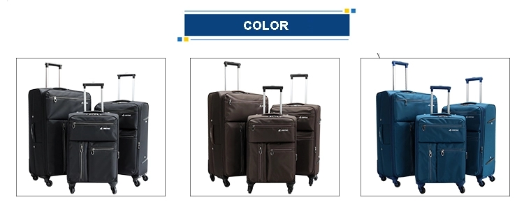 different colors spinner wheel travel luggage set