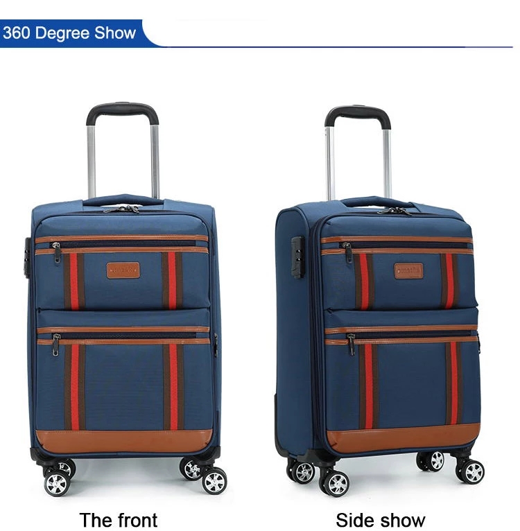 360 degree show of cheap 4 wheel luggage sets
