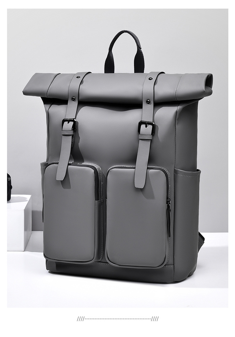 OMASKA Fashion Large-Capacity Folding Roll-Top Backpack