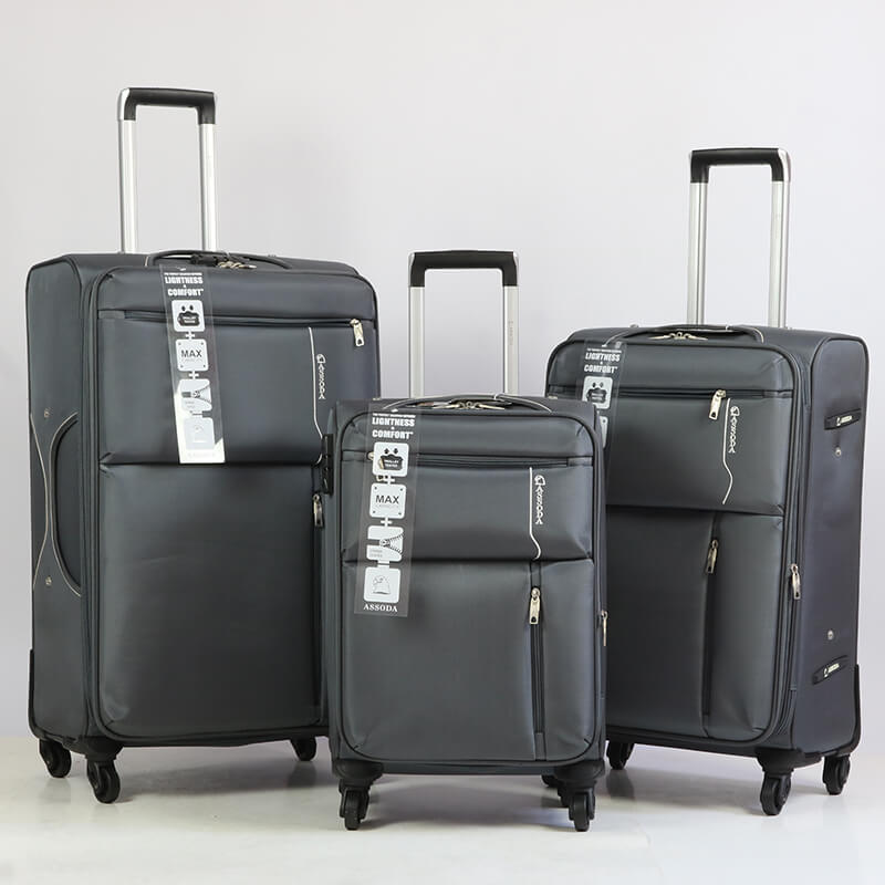 OMASKA LUGGAGE SUPPLIER 7078# NYLON SUITCASE OEM ODM CUSTOMIZE LOGO WHOLESALE 3 PIECES SET LUGGAGE