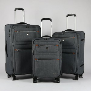 OMASKA SOFT LUGGAGE 3 PIECES SET 20 24 28 INCHES NYLON SUITCASE FACTORY WHOLESALE CUSTOM SUITCASE  (4)