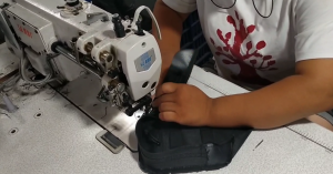 backpack factory production line
