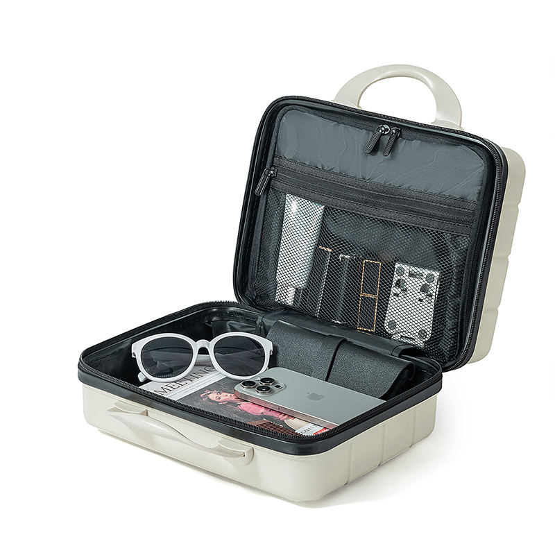 OMASKA Customized Makeup Bag Travel Suitcase 100% PP 10 12 14 Inch Hard Shell Women Cosmetic Bags